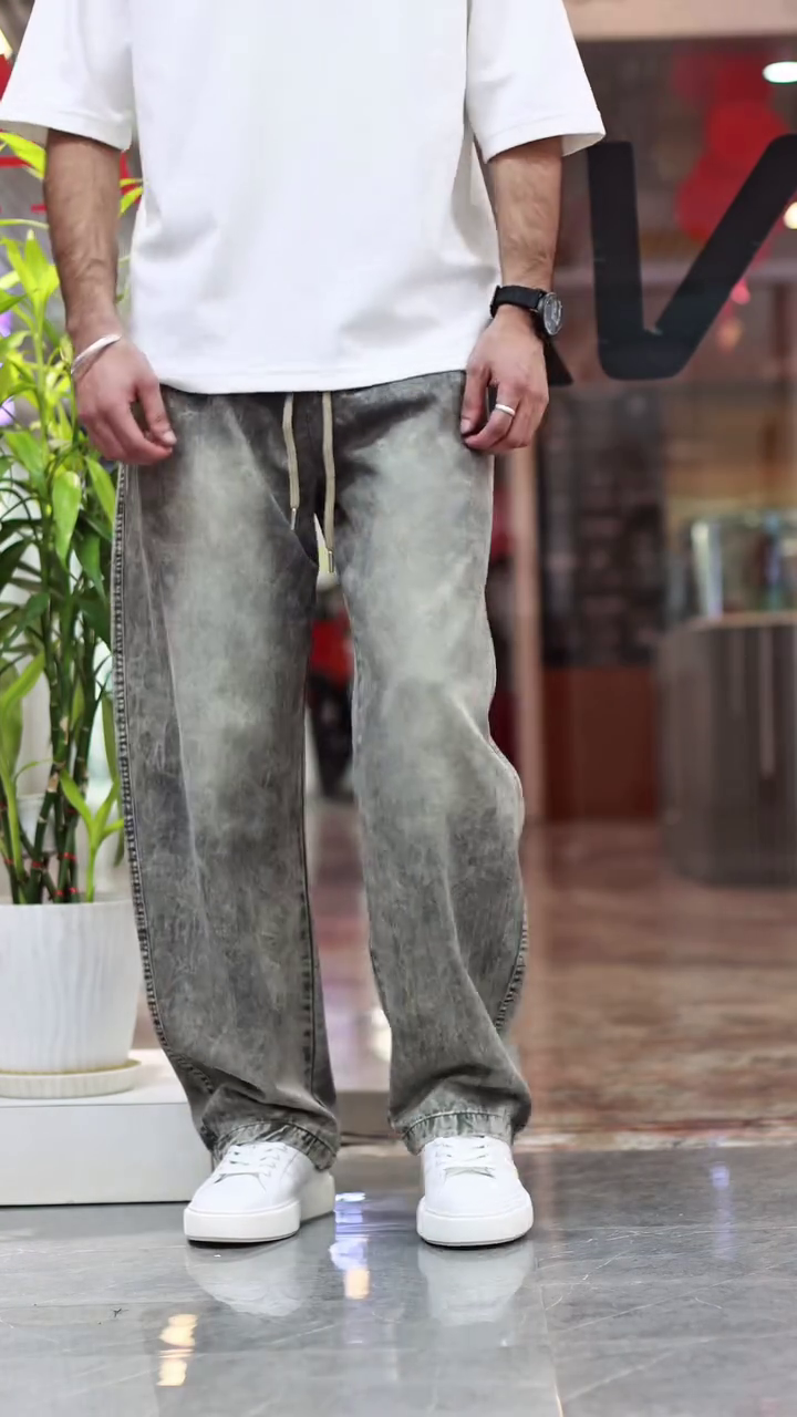 Men Baggy Jeans || Pure Cotton || Breathable Denim for All Season Comfort - Image 4