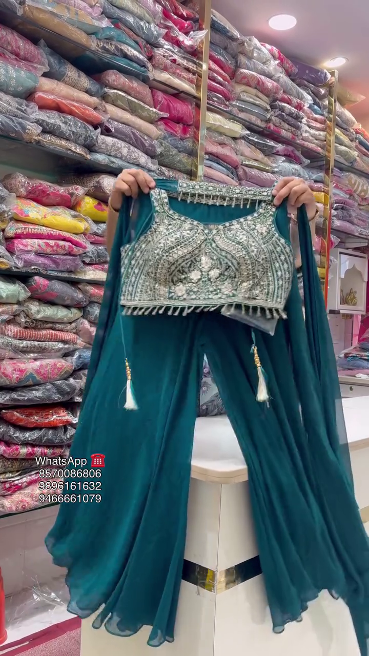 GEORGETTE EMBROIDERY LEHENGA CHOLI FOR WOMEN - Image 5