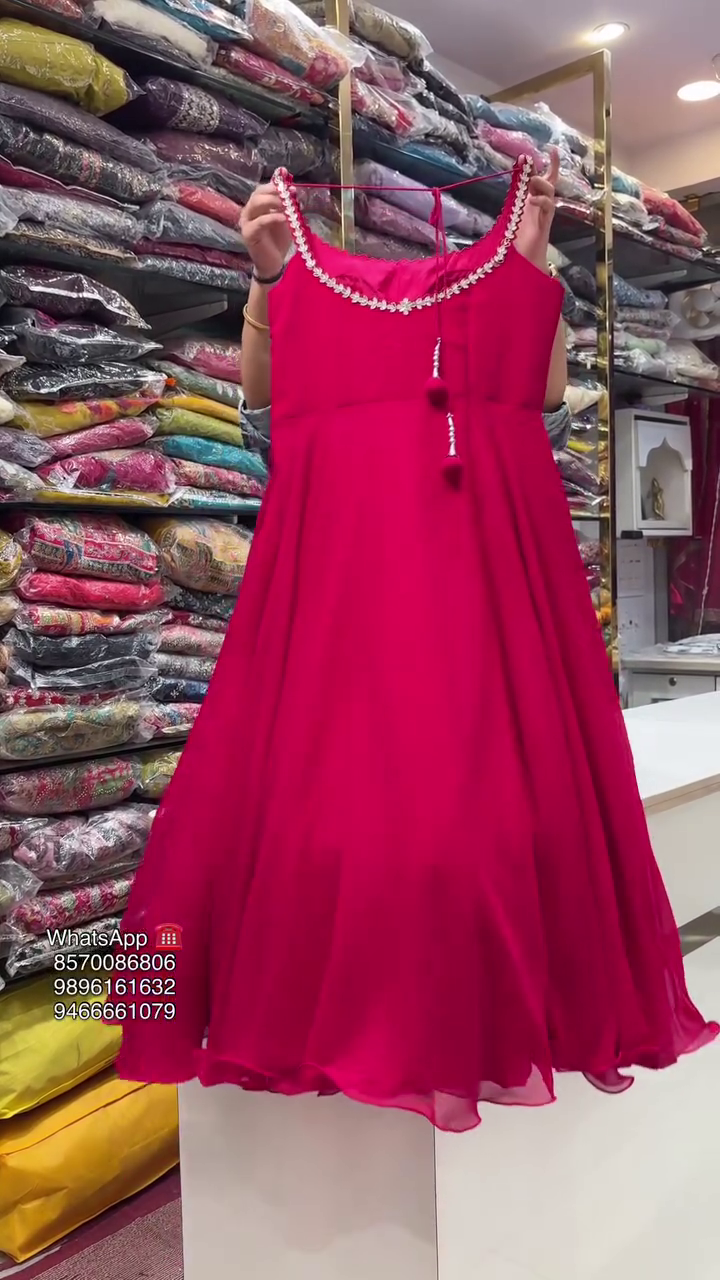 Rani Pink Elegant Anarkali Suit with Modern Flair - Image 7