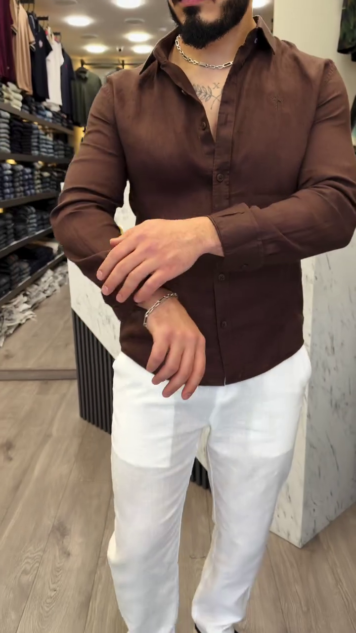 Men's Cotton Blend Slim Fit Shirt | Full Sleeve Casual wear for Men - Image 7