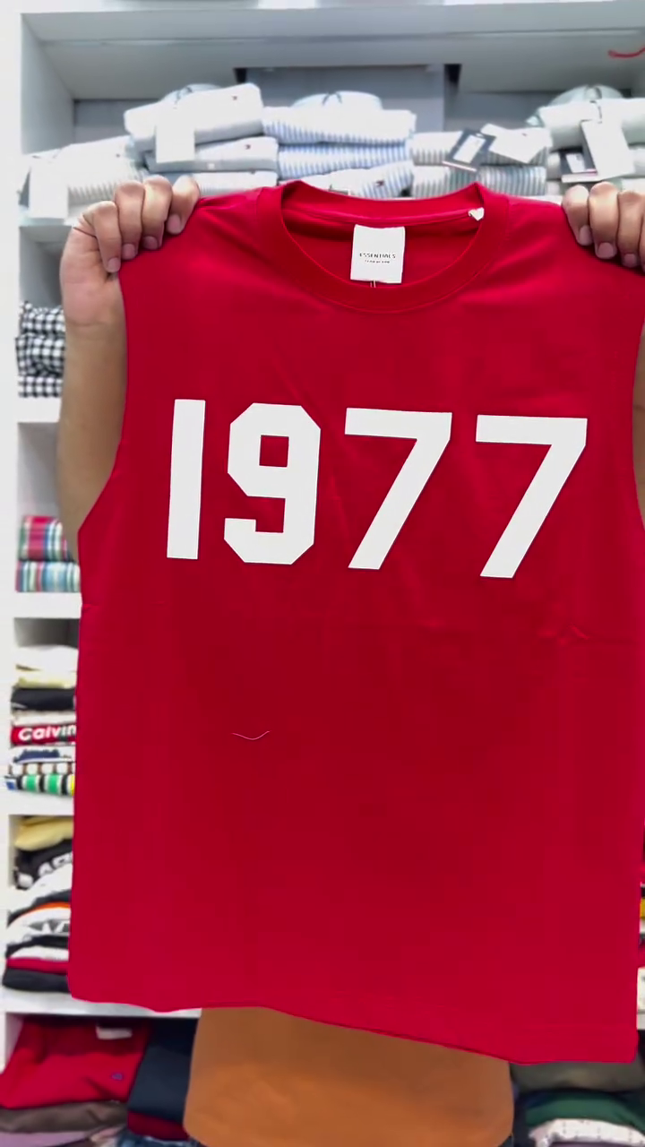 Printed Drop Armhole Oversized Pure Cotton Casual T-shirt - Image 6